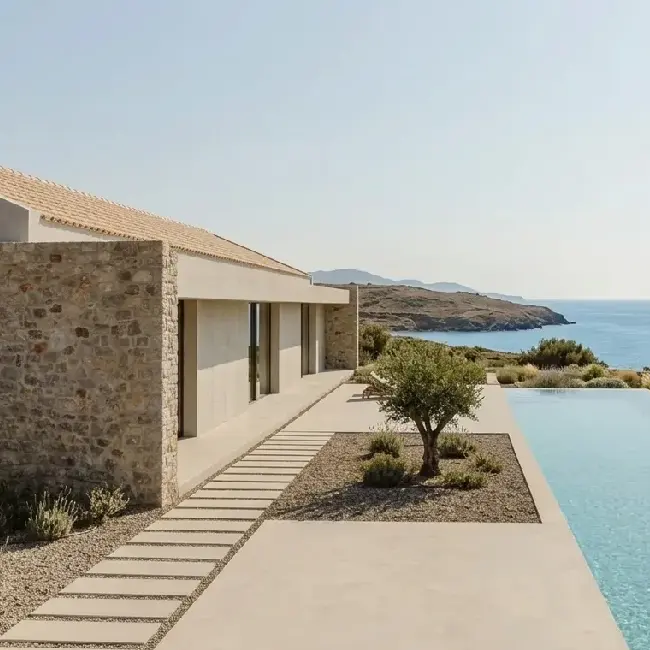Sea-Front Akrotiri Luxurious Residence - ARENCOS Architects