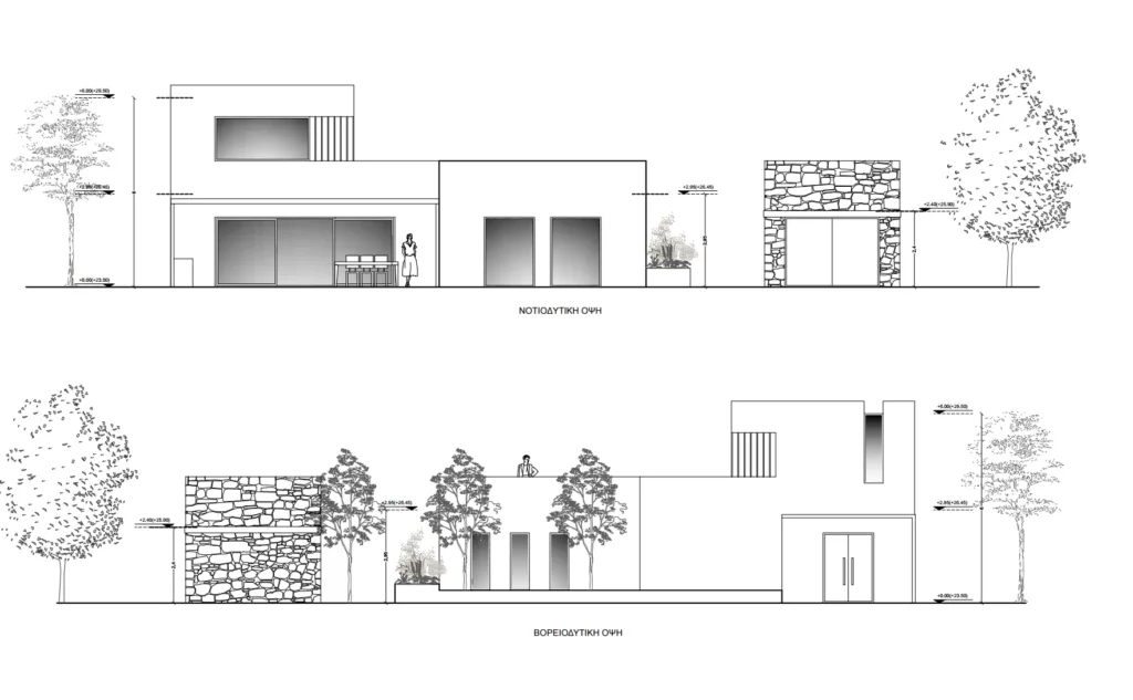 Tranquil Haven: Elegant Residence in Stavros, Akrotiri. Plans - ARENCOS Architects
