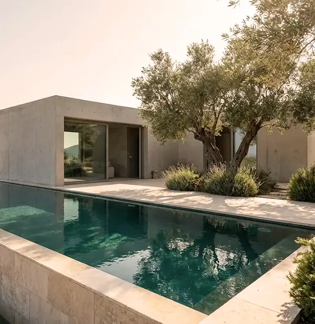 A premier off-grid sanctuary featuring a private pool and sustainable solar living