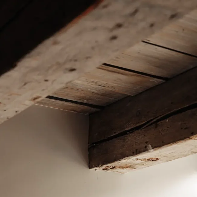 Low Energy House Wooden Beams -ARENCOS