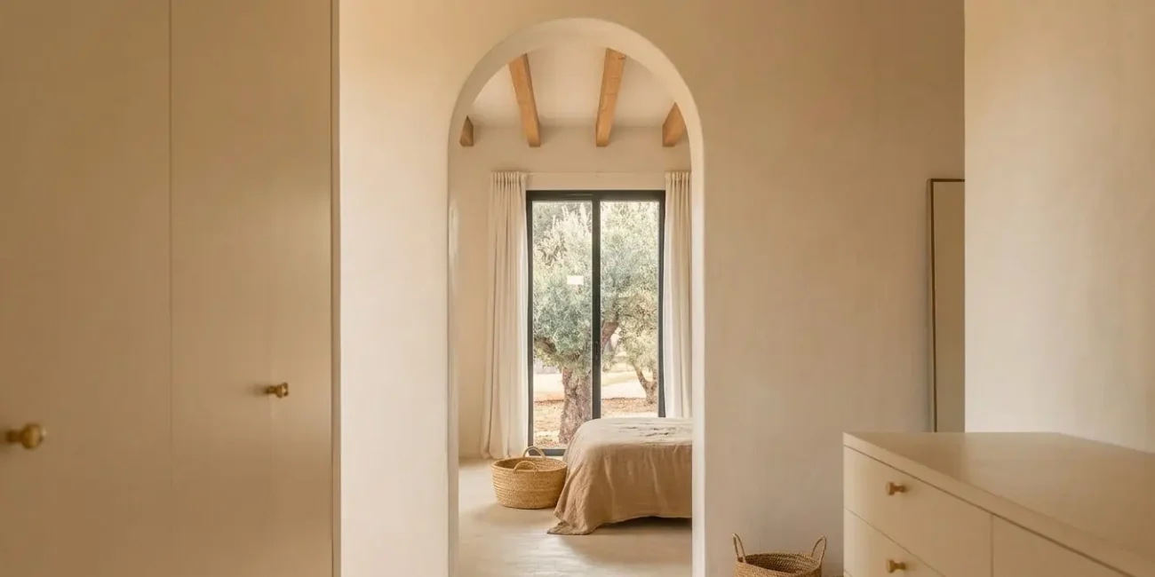Upper Level Arch Bedrooms - ARENCOS Architects and Engineers
