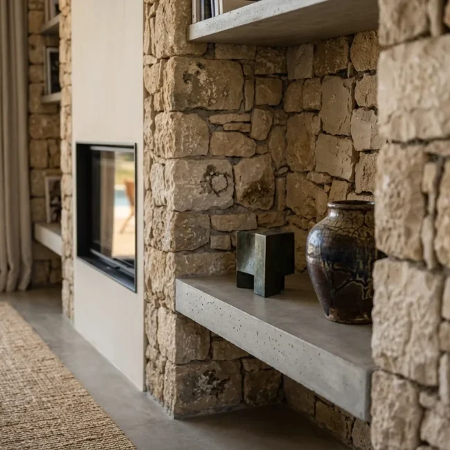 Interior Close-Up Detail - Earth Sheltered Evia House