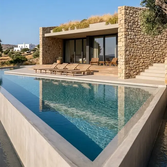 Earth Sheltered Evia Residence - ARENCOS