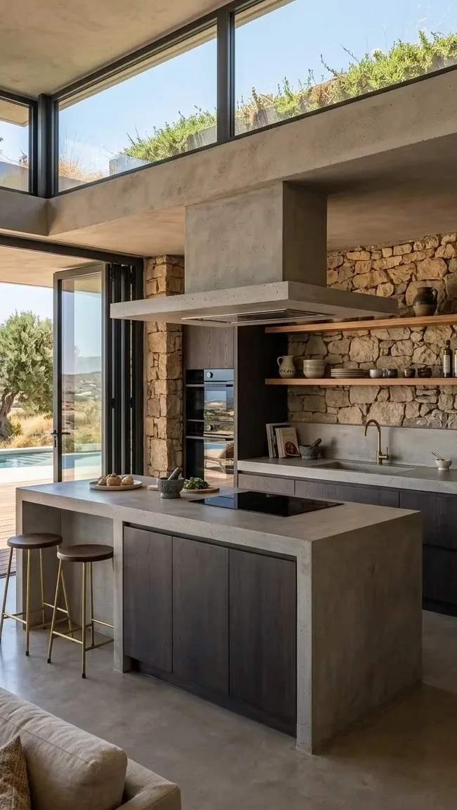Kitchen Area - Evia Residence by ARENCOS Architects