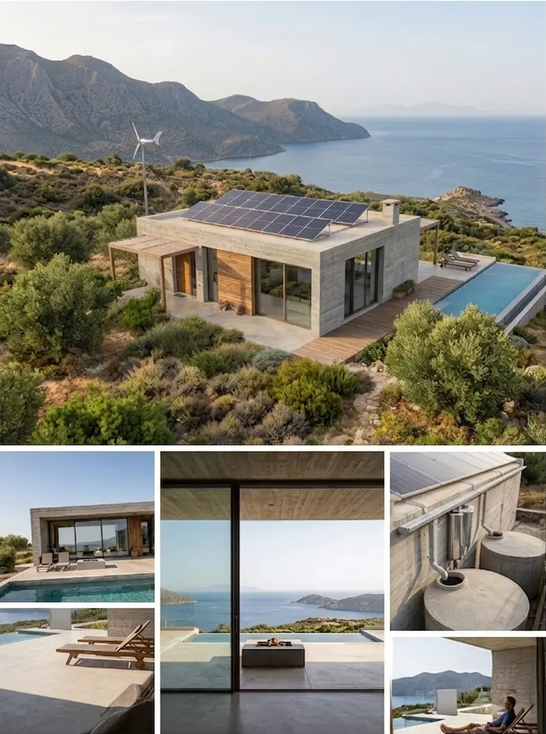 Off-Grid House in Crete - ARENCOS Architects
